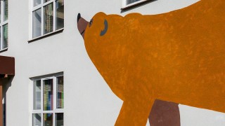 Лесные звери на стенах детского сада в ЦДС «Московский»